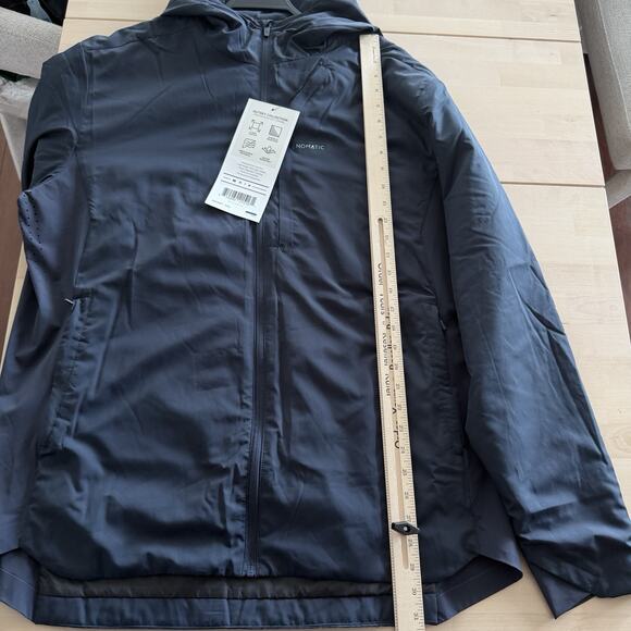 Nomatic Outset Jacket Mens XXL Navy Hoodie Full Zip Lightweight Travel Pillow - Picture 11 of 11
